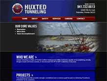 Tablet Screenshot of huxtedtunneling.com